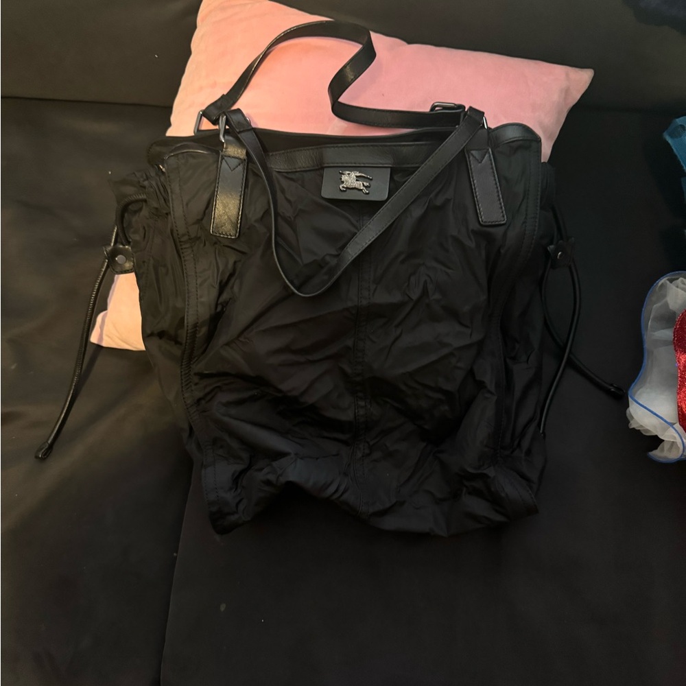 Burberry long nylon tote